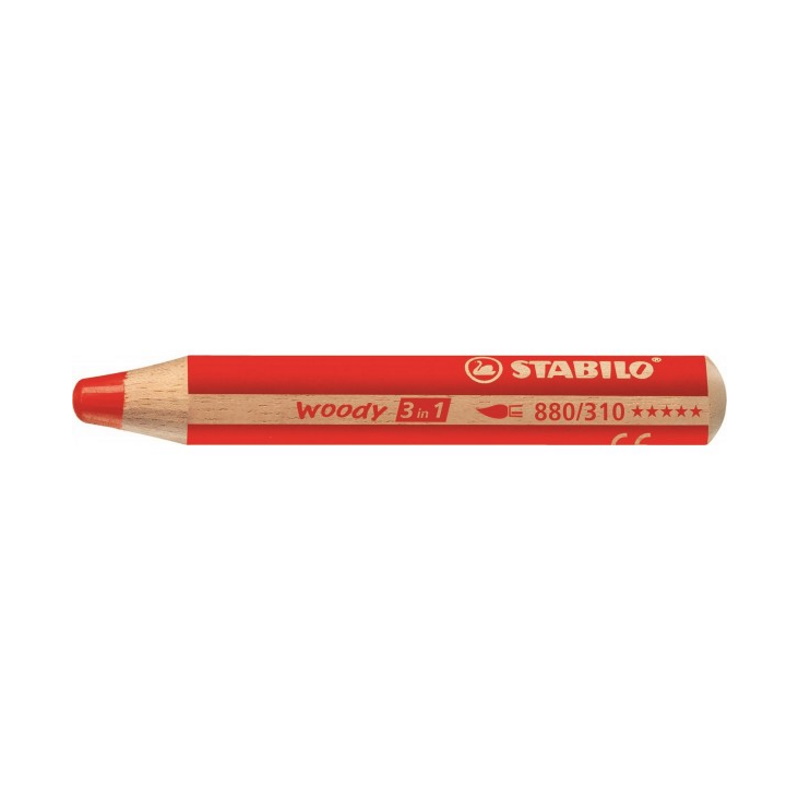 MATITONI STABILO WODDY 3 IN 1 ROSSO CARMINIO