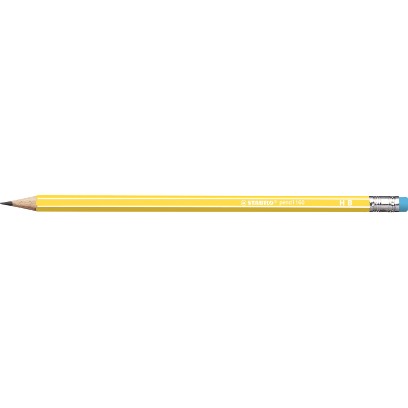 MATITA STABILO PENCIL 160 FUST.GIALLO HB/GOM.