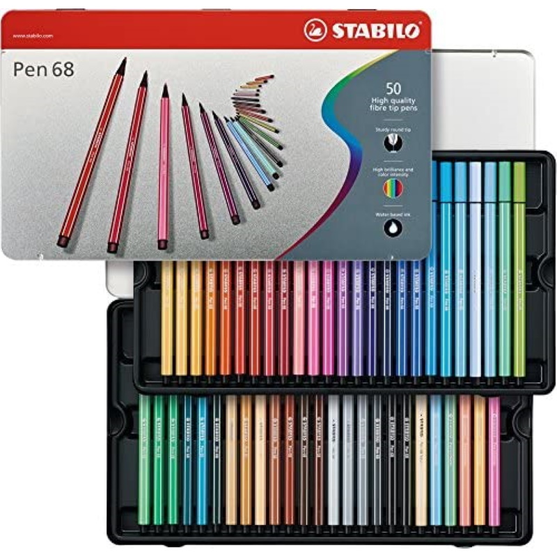STABILO POINT 68 ASTUCCIO IN METALLO 50PZ.