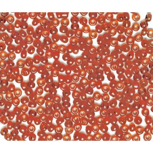 PERLINE VETRO TRASPARENTI 10/0 - SCAT. GR. 30 - ROSSO