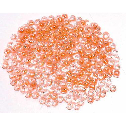 PERLINE VETRO TRASPARENTI 10/0 - SCAT. GR. 30 - ARANCIO FLUO