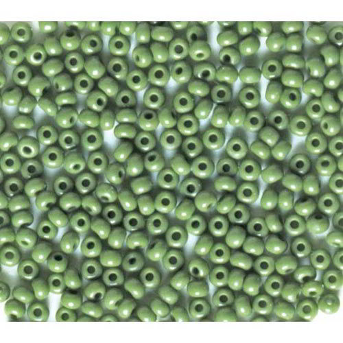 PERLINE VETRO COPRENTI 10/0 - SCAT. GR. 30 - VERDE SCURO