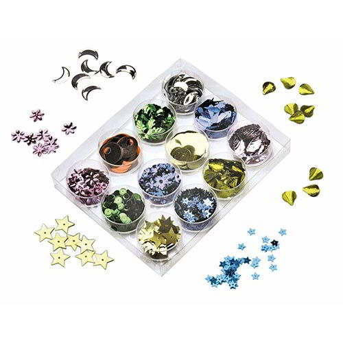 PAILLETTES SAGOMATE - CONF. 12 SCATOLETTE ASSORTITE