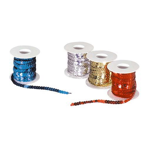 PAILLETTES CUCITE - ROCCHETTO MT. 10 - ORO