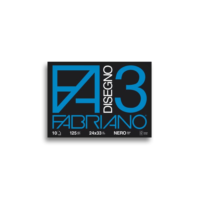 CARTA DISEGNO F3 ALBUM FG. 10 24X33 NERO