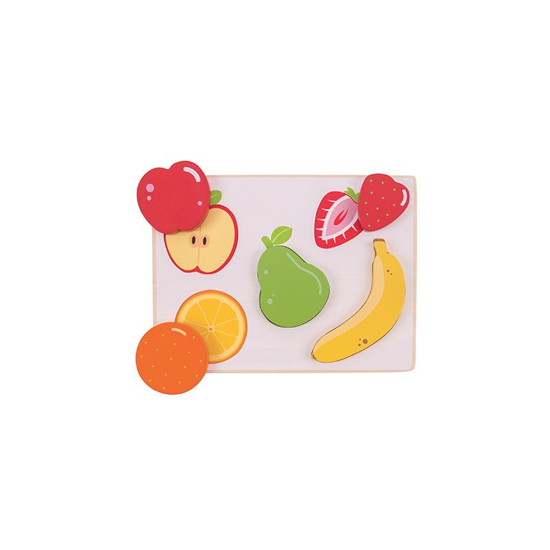 PUZZLE LEGNO SOLLEVA E GUARDA - FRUTTA    