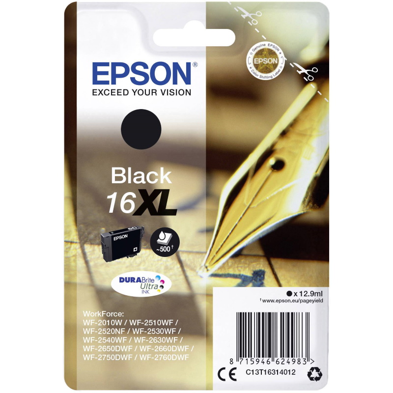 CARTUCCIA I.J. EPSON 16XL NERA PENNA E CRUCIVERBA