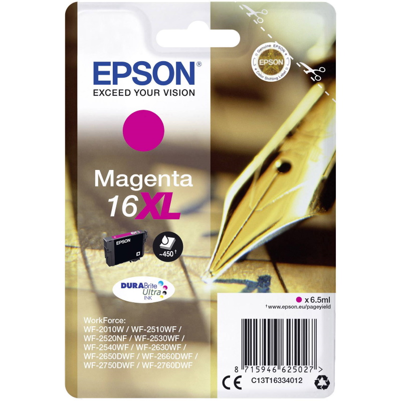 CARTUCCIA I.J. EPSON 16XL MAGENTA PENNA E CRUCIVERBA