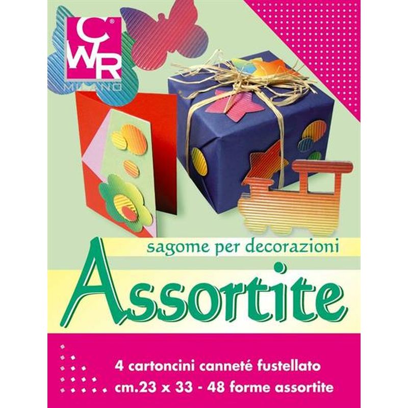 SAGOME IN CARTONE ONDULATO FG.4 48 FORME ASS.