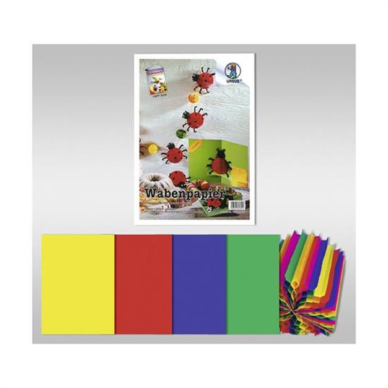 CARTA NIDO D'APE 4 COL. ARCOBALENO FG. 5 GR. 60 CM. 23X33