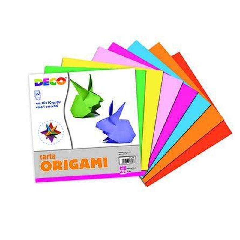 CARTA ORIGAMI CM. 10X10 FG. 100 COL. ASS.