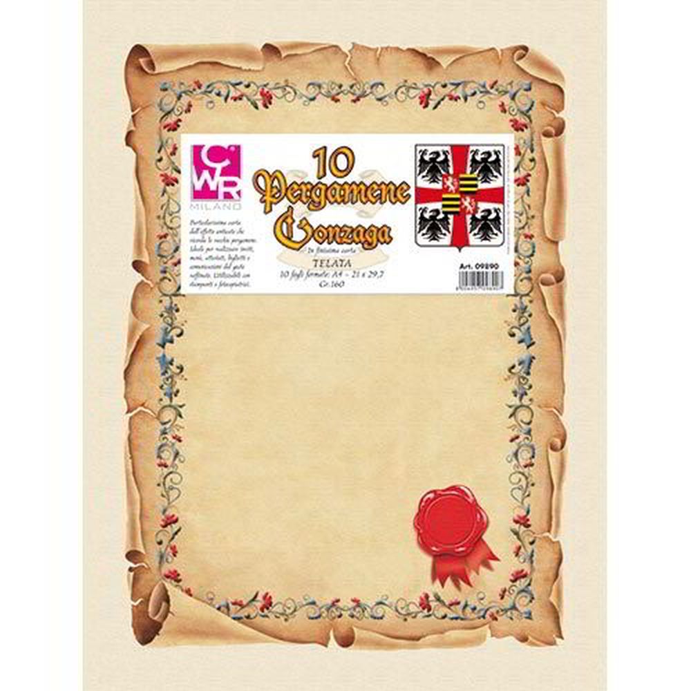 PERGAMENA GONZAGA A4 FG.10 GR. 160