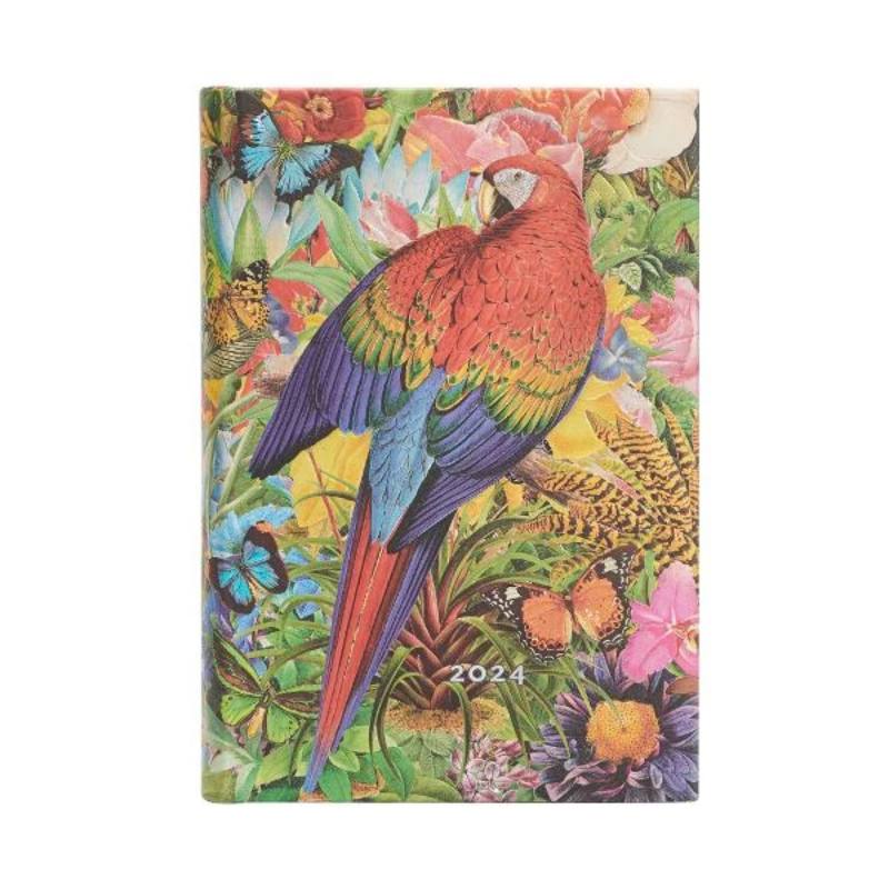 AGENDA GIORNALIERA 2024 GIARDINO TROPICALE  MINI PAPERBLANKS