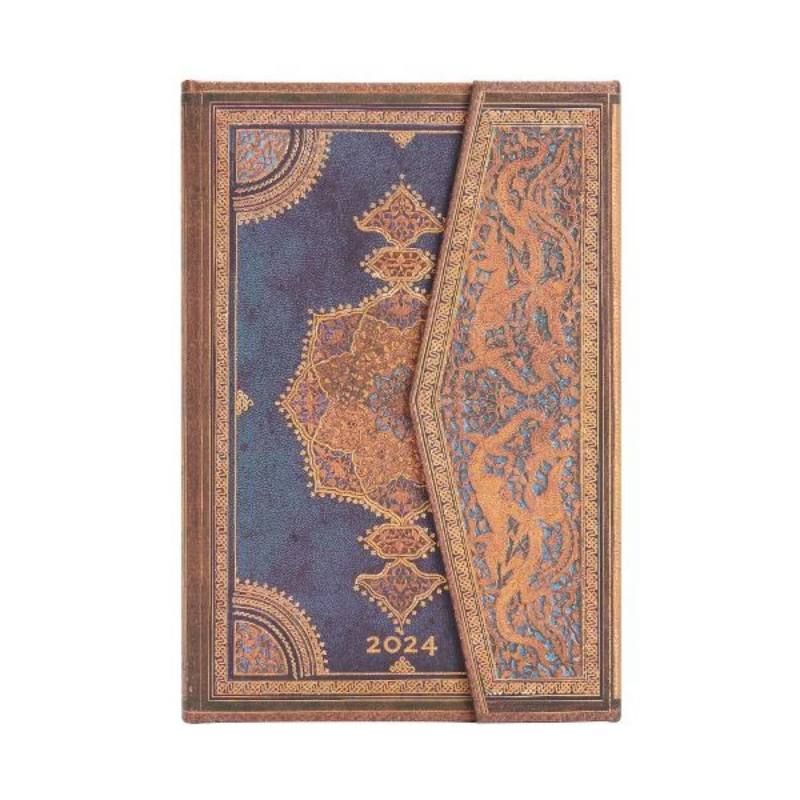 AGENDA SETT.ORIZ. 2024  INDACO SAFAVIDE  MINI PAPERBLANKS