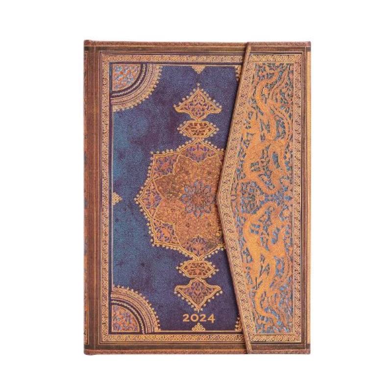 AGENDA SETT.ORIZ. 2024 INDACO SAFAVIDE MIDI PAPERBLANKS