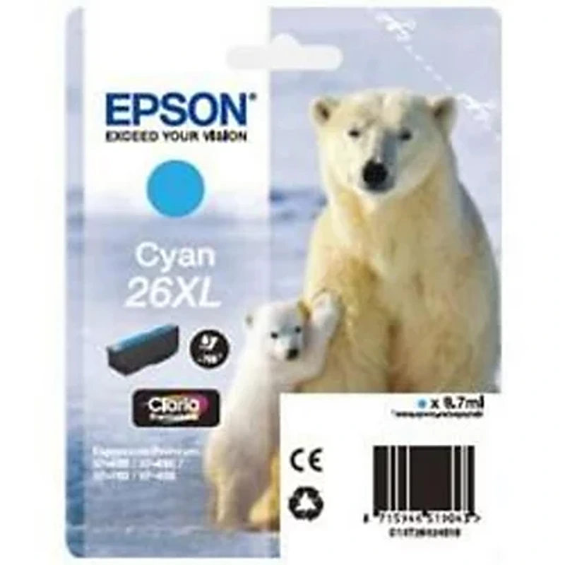 CARTUCCE EPSON ORSO POLARE 27 XL CYANO