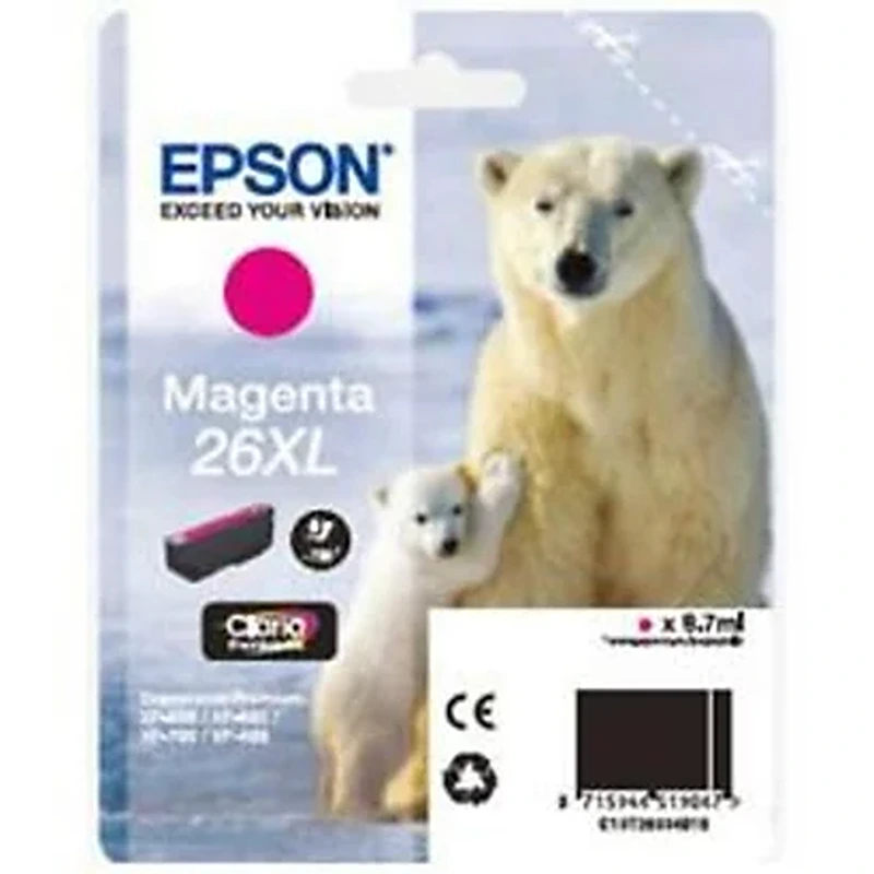 CARTUCCE EPSON ORSO POLARE 27 XL MAGENTA