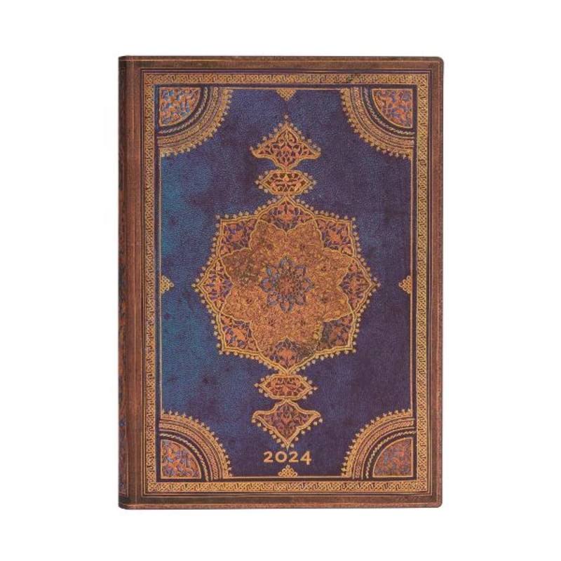 AGENDA GIORNALIERA 2024 INDACO SAFAVIDE MIDI PAPERBLANKS