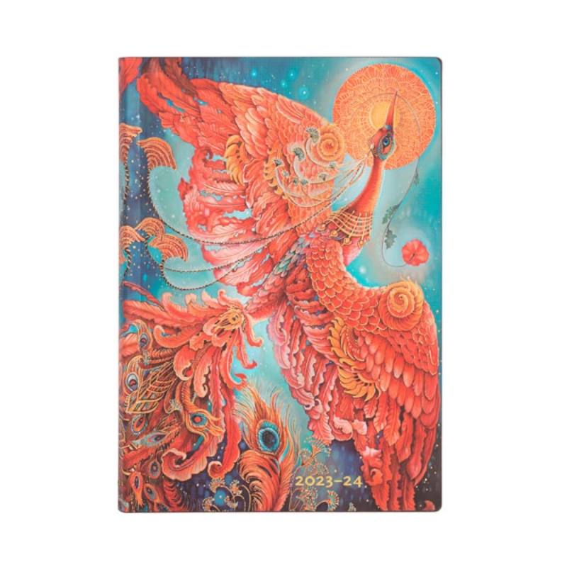 AGENDA 18 MESI 2024 FLEXI UCCELLO DI FUOCO PAPERBLANKS