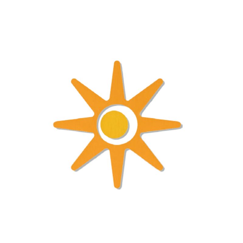 SOLE ARANCIO A PARETE