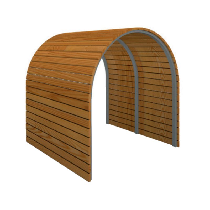 TUNNEL IN LEGNO CM.120X120X130H