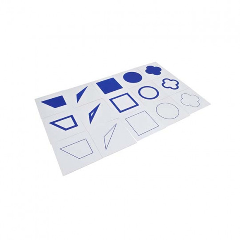 CARTONCINI FIGURE GEOMETRICHE (BLU)