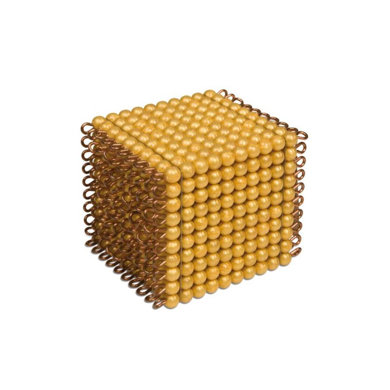 CUBO DI 1000 PERLE ORO