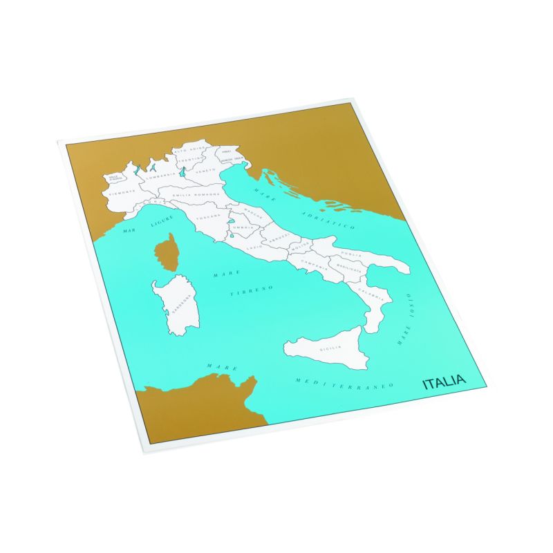 ITALIA,CARTINA REGIONI,ITALIANO