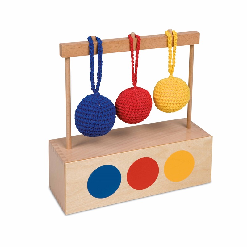 SCATOLA IMBUCARE CON 3 PALLE A MAGLIA COLORATE