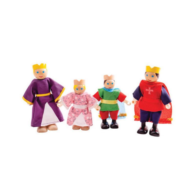 PERSONAGGI IN LEGNO - FAMIGLIA REALE SET PZ. 4