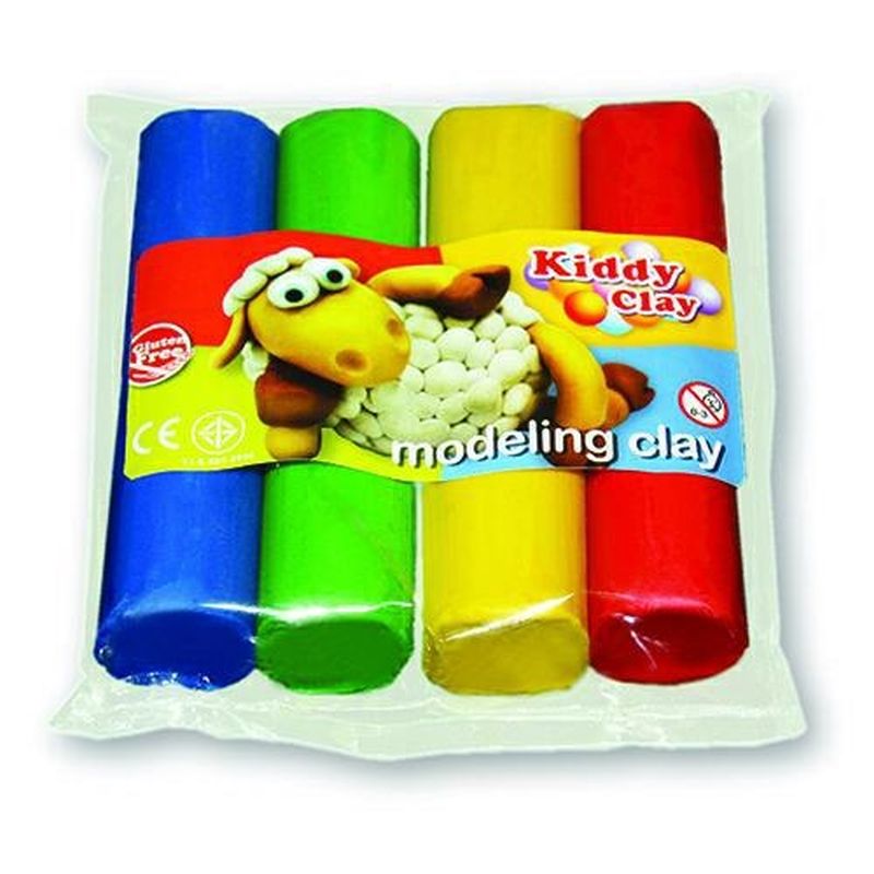PLASTILINA KIDDY CLAY GR.454 - 4 COL. ASS.