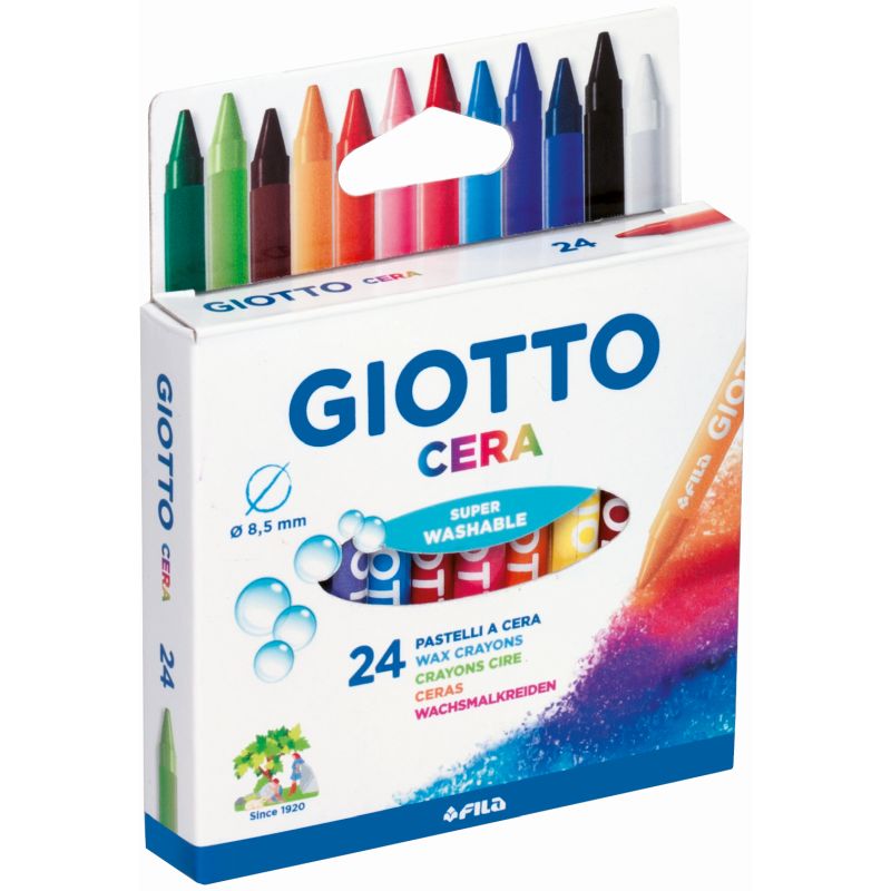 PASTELLI CERA GIOTTO 24 COLORI