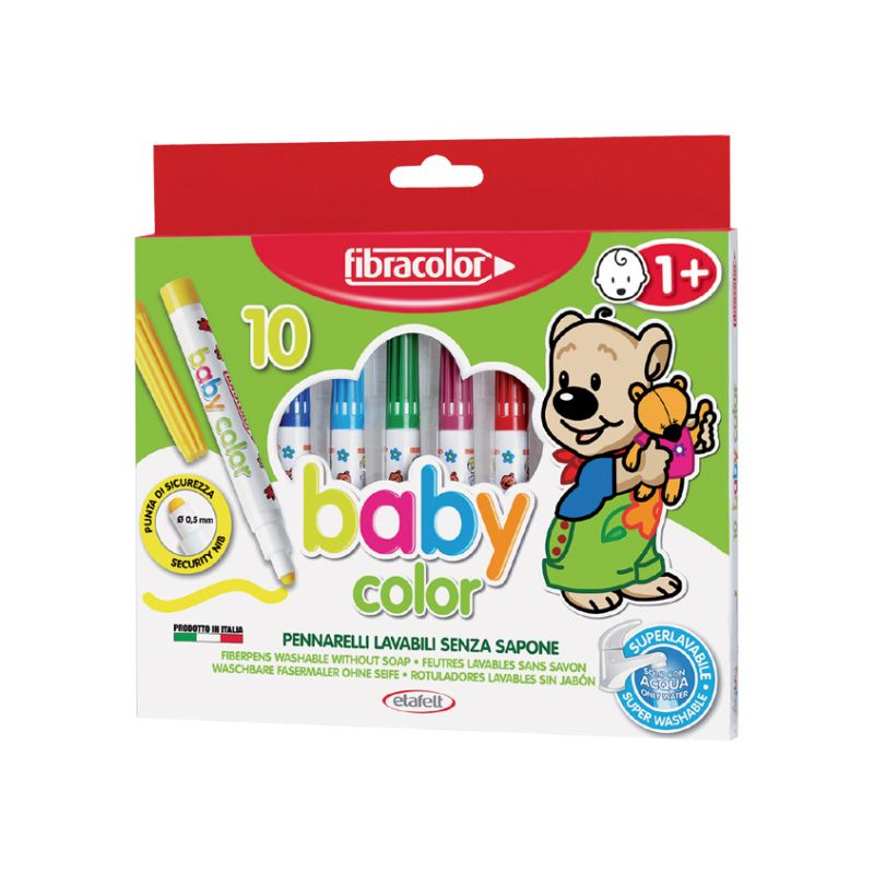 PENNARELLI FIBRACOLOR BABY COLOR 10 COLORI