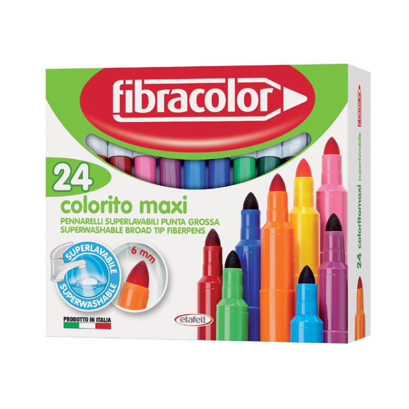 PENNARELLI PUNTA MAXI COLORITO 24 COLORI