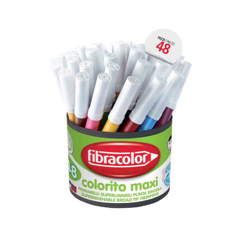 PENNARELLI PUNTA MAXI COLORITO BARATTOLO 48