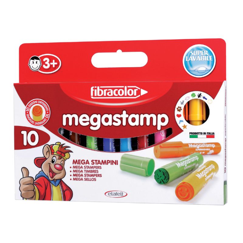 PENNARELLI TIMBRO MEGASTAMP 10 STAMPINI