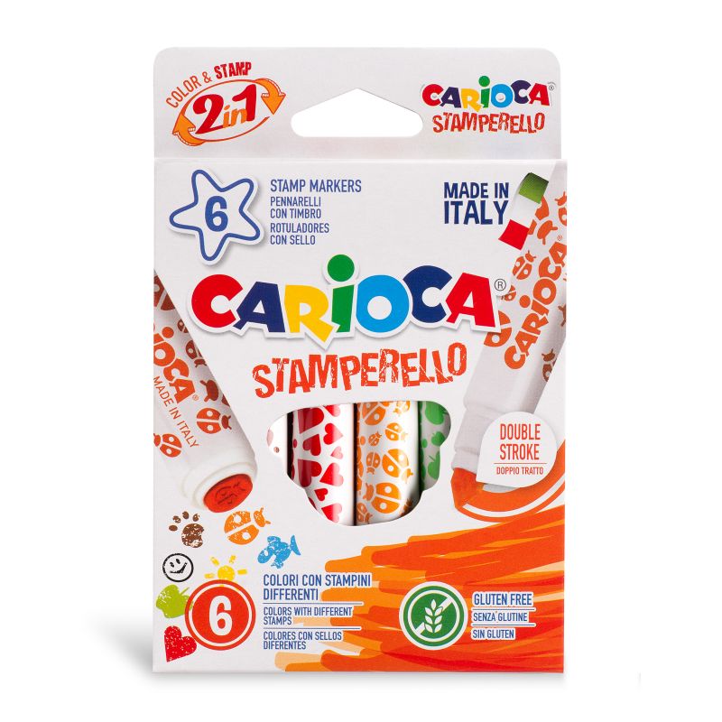 PENNARELLI TIMBRO CARIOCA 6 STAMPINI