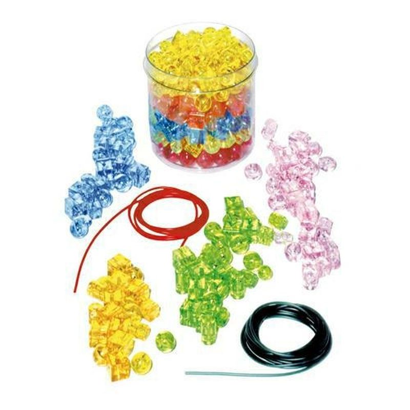 PERLE TRASPARENTI COLORATE BARATTOLO 250 GR