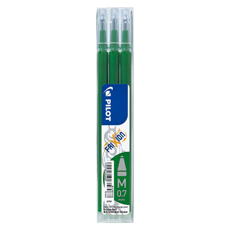 REFIL RICAMBIO PILOT FRIXION PZ. 3 VERDE