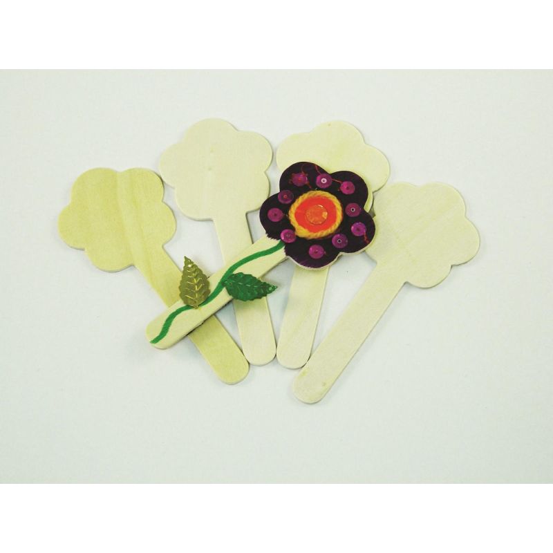 LEGNO DA DECORARE STECCHE FIORI PZ.10 CM. 12H