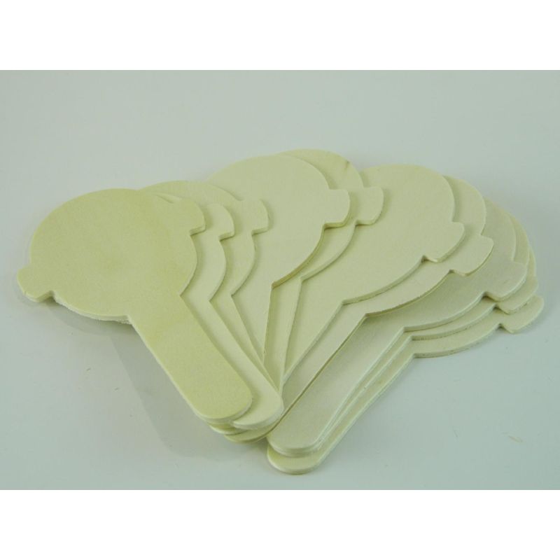 LEGNO DA DECORARE STECCHE VISO PZ.10 CM. 12H