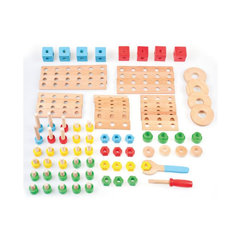 SET COSTRUZIONI IN LEGNO - PZ. 91