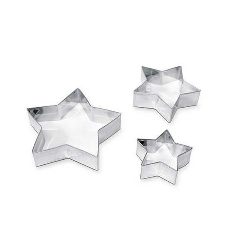 FORMINE PER MODELLARE IN METALLO STELLE PZ. 3