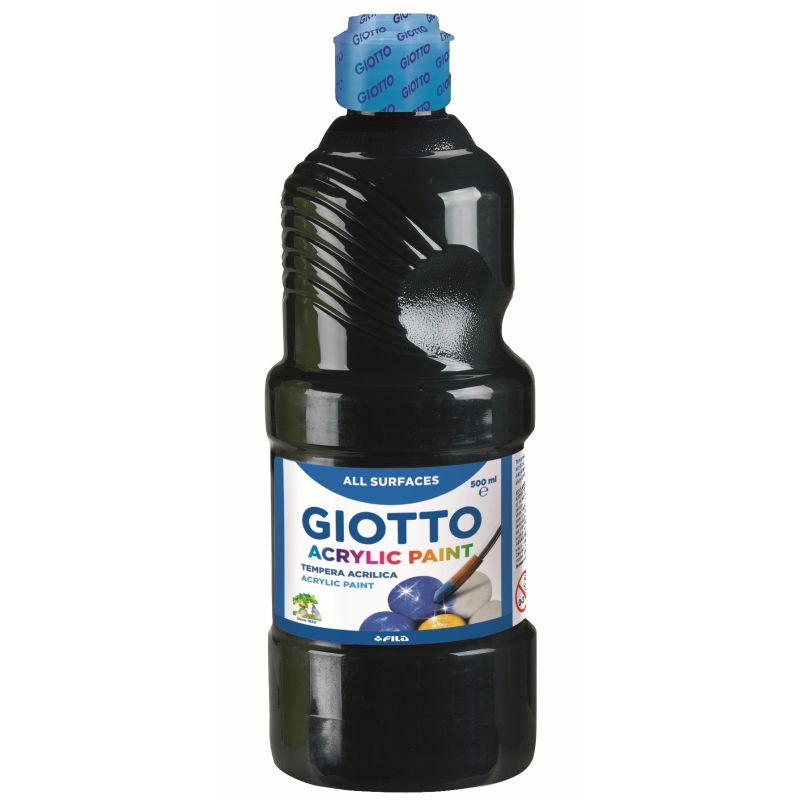 TEMPERA ACRILICA GIOTTO ML. 500 NERO