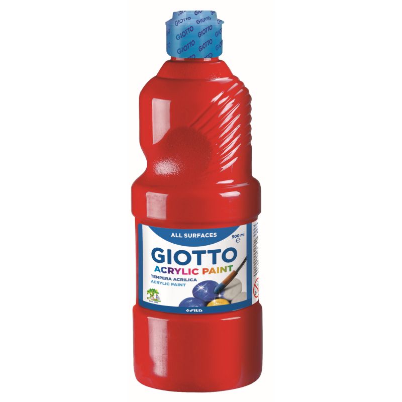 TEMPERA ACRILICA GIOTTO ML. 500 ROSSO