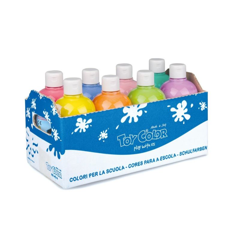 TEMPERA TOY COLOR ML. 500 8 COLORI ASS. PASTELLO