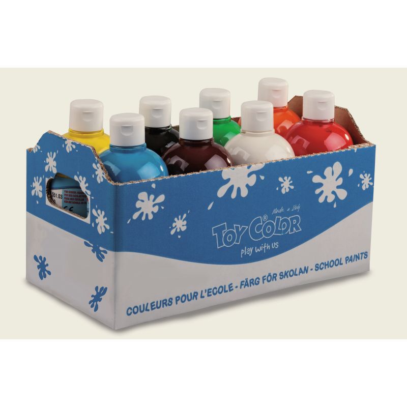 TEMPERA TOY COLOR ML. 500 8 COLORI ASSORTITI