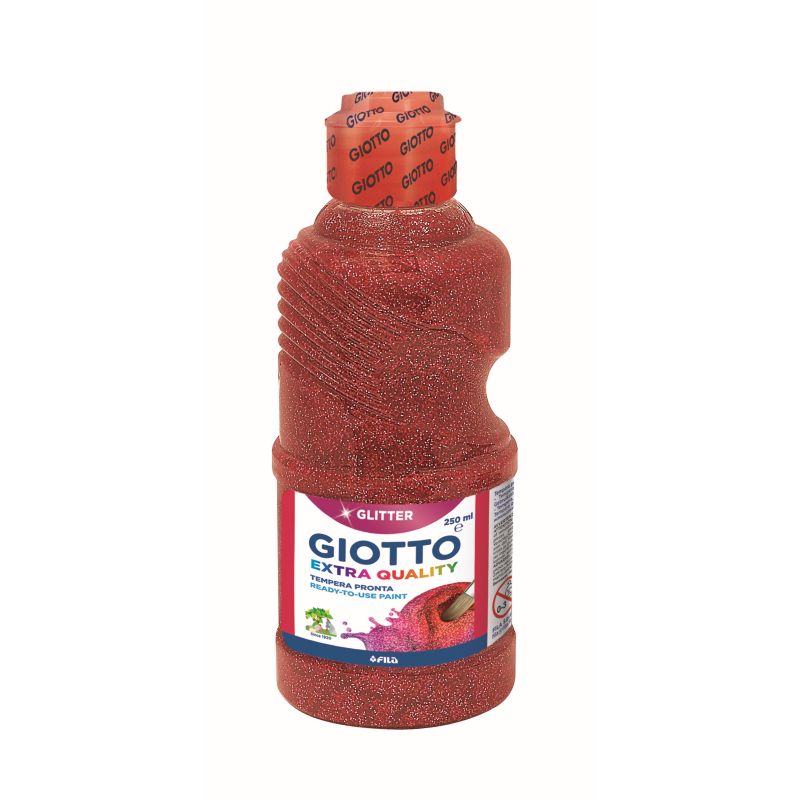 TEMPERA GLITTER GIOTTO ML.250 ROSSO