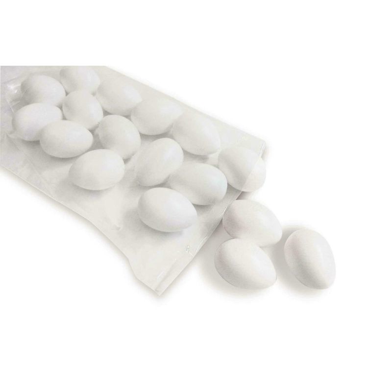 UOVA PLASTICA DA DECOR. PZ. 50 BIANCHE