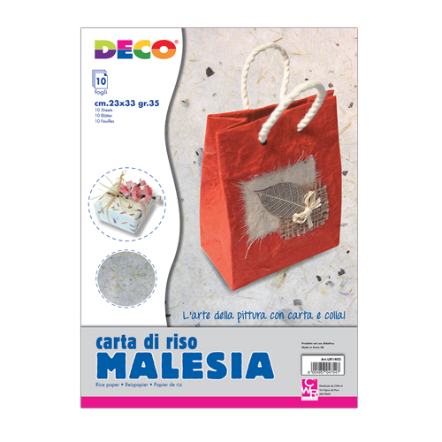CARTA MALESIA - CONFEZIONE 10 FOGLI GR.40 - CM. 23X33